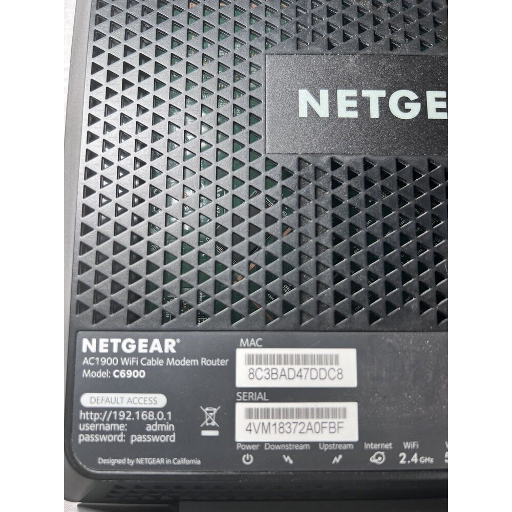 NETGEAR Nighthawk AC1900 C6900 WiFi Cable Modem Router - Picture 3 of 3